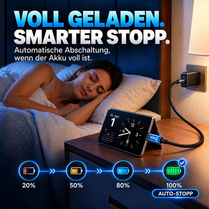 🔋100W USB Schnellladekabel –Schützen Sie Ihren Handyakku vor Beschädigung, Überhitzung und Kabelbruch | geeignet für alle elektronischen Geräte