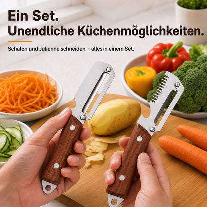 🔪🥬1 KAUFEN – 1 GRATIS ERHALTEN: Multifunktionaler Sparschäler 🥔🥕 🔥