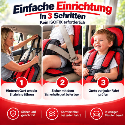🧒 50% OFF NOW! 🚗 Foldable Child Car Safety Seat – Lightweight, Portable & Fits 0-12 Years – For Cars, Planes & Trains 🛡️