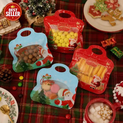 💖 NUR HEUTE: 50 % RABATT! 🎁 Einfach befüllen, einfach verschließen – Weihnachtliche selbstverschließende Geschenktüten mit Weihnachtsmann- & Schneemann-Motiv 🎄 Ideal für Plätzchen, Schokolade & kleine Geschenke 🎅⛄