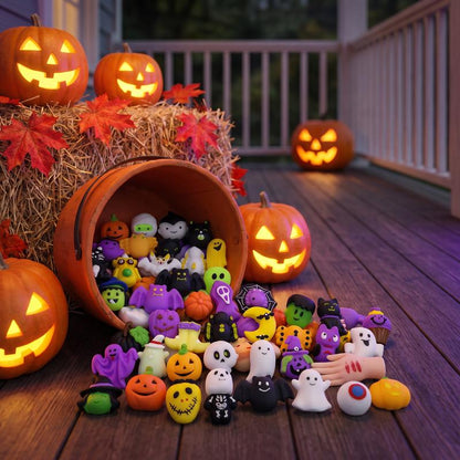 🎃👻Halloween Squishy Set – Kleine Überraschungen für die ganze Party