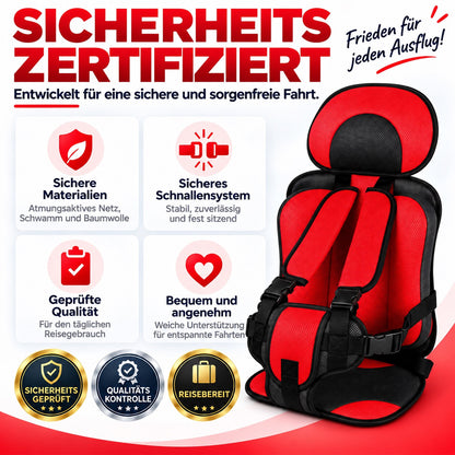 🧒 50% OFF NOW! 🚗 Foldable Child Car Safety Seat – Lightweight, Portable & Fits 0-12 Years – For Cars, Planes & Trains 🛡️