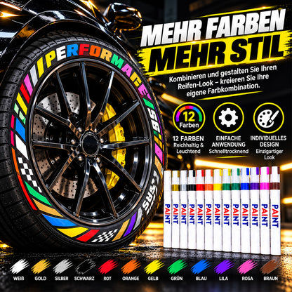 🌈Reifen-Schriftzug-Marker | Verleihe deinen Rädern einen individuellen Look✨