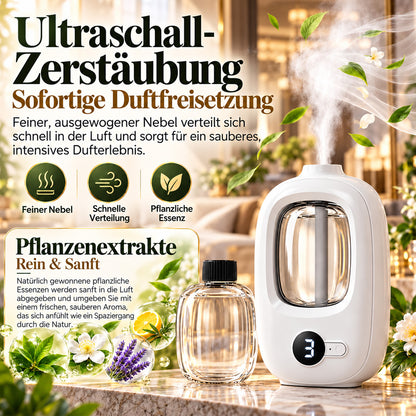 📢📢50 % RABATT! ⏰🎶Kabelloser Aroma-Diffusor mit Sandelholzduft – 4 Timer, leiser Betrieb & elegantes Dufterlebnis🌿💡