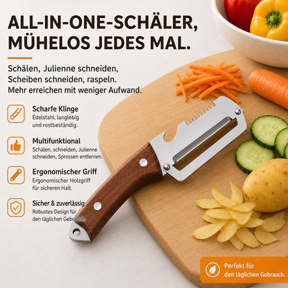🔪🥬1 KAUFEN – 1 GRATIS ERHALTEN: Multifunktionaler Sparschäler 🥔🥕 🔥