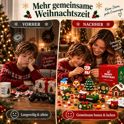 upsell⏳ Nur heute 49 % sparen – 🎄 12-Tage-Mini-Weihnachts-Bauset zum Selberbauen | 12 einzigartige, festliche Bausets mit Aufhängeschlaufen – perfekt zum Schmücken von Weihnachtsbäumen, Kränzen und festlichen Dekorationen 🧱
