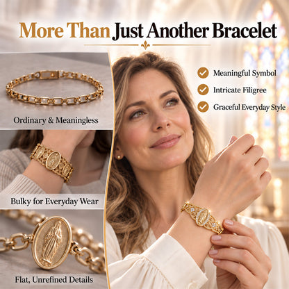 ⏳ NUR FÜR KURZE ZEIT ⏰ Maria-Armband, filigranes Blumendesign – Perfekt zu jedem Outfit & als Geschenk ✨