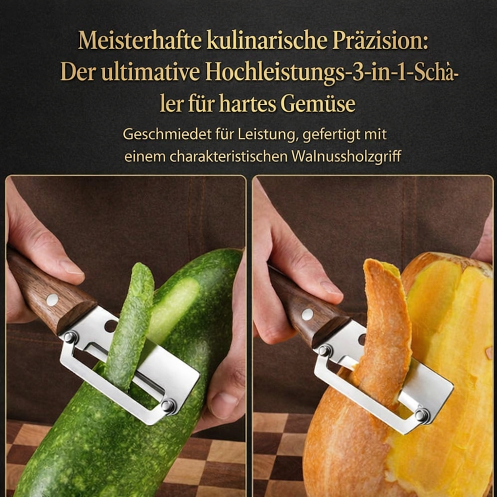🥕🔥 Multifunktionaler Gemüseschäler für die Küche – Rostfreie Klinge, Ergonomischer Griff & Ideal für Obst & Gemüse ✨
