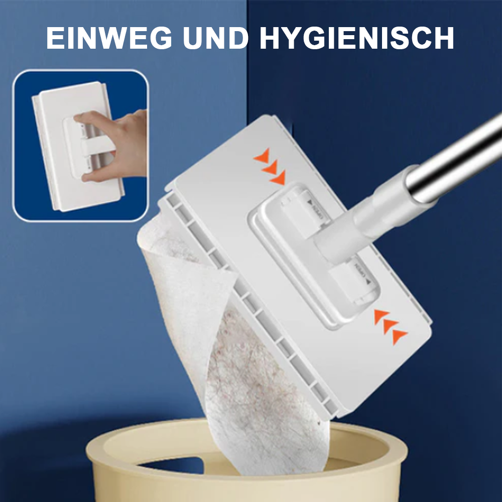 💥 LETZTER TAG! 50% RABATT 💥 Einweg-Staubmopp mit 5 wiederverwendbaren Bezügen 🧹✨ -Remifa®
