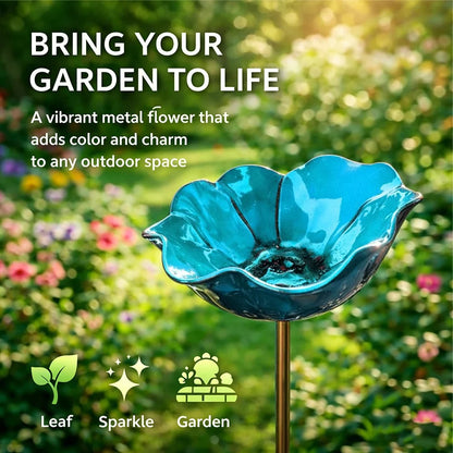 💖🎁 Geschenke zum Muttertag 2026 mit 49 % Rabatt 🎁Handgefertigter Metall-Gartenstecker mit Blume und Vogel 🐦