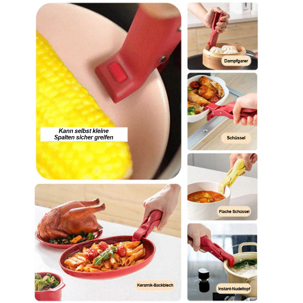 🎁Multifunktionaler Anti-Verbrühungs-Schüsselhalter-Clip für die Küche -Remifa®