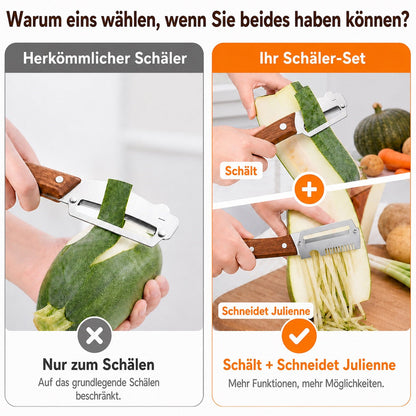 🔪🥬1 KAUFEN – 1 GRATIS ERHALTEN: Multifunktionaler Sparschäler 🥔🥕 🔥
