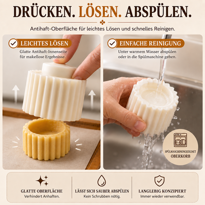 UPSELL🍪✨ Doppelseitige Teigform – Verschiedene Formen auf jeder Seite, perfektes Verschließen für Empanadas, Kekse und Teigtaschen 🍪👌