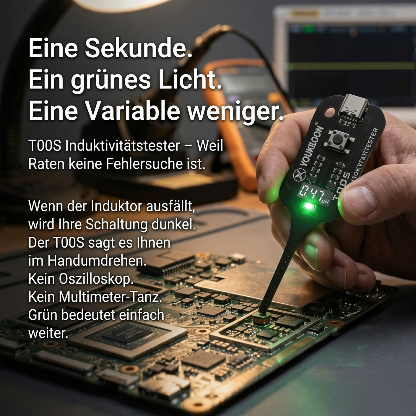 ⚡SCHNELL TESTEN：Messgerät für die elektromagnetische Induktivität im Stromkreis