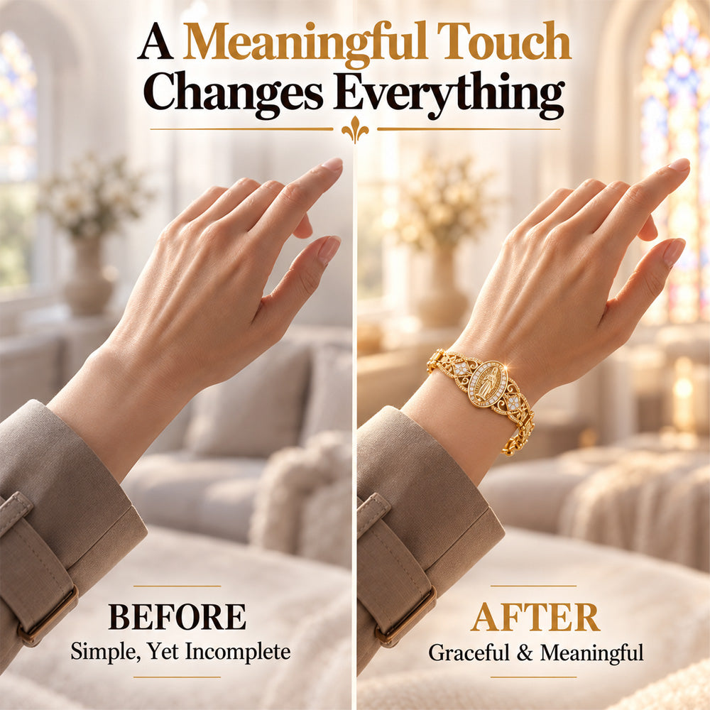 ⏳ NUR FÜR KURZE ZEIT ⏰ Maria-Armband, filigranes Blumendesign – Perfekt zu jedem Outfit & als Geschenk ✨