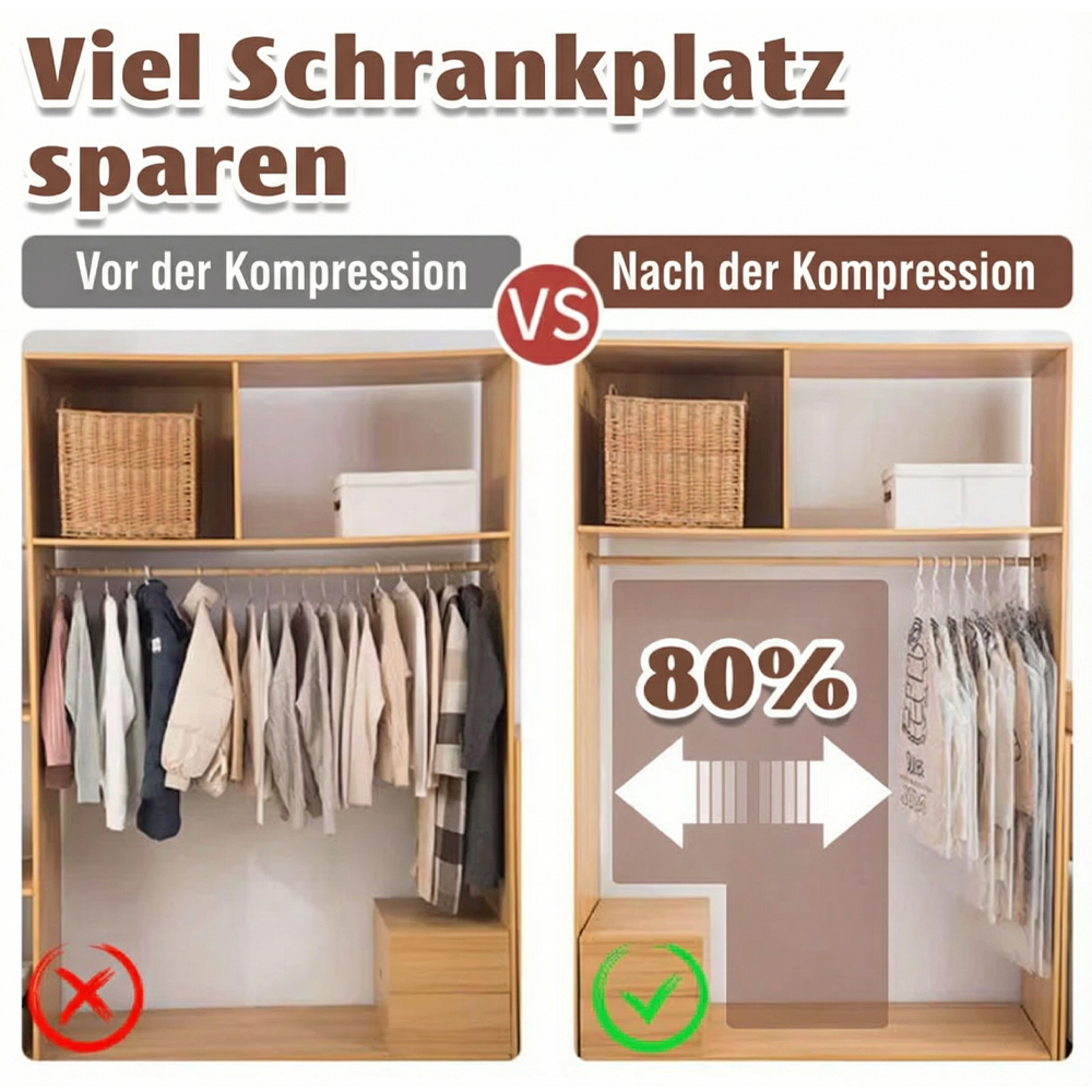 upsell💘 Valentinstagsangebot: 50% Rabatt! ✨Hängende Vakuum-Aufbewahrungsbeutel mit Elektropumpe – Sparen Sie 75 % mehr Platz & Zeit!