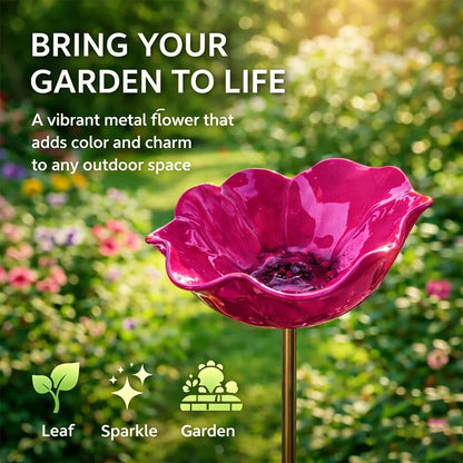 💖🎁 Geschenke zum Muttertag 2026 mit 49 % Rabatt 🎁Handgefertigter Metall-Gartenstecker mit Blume und Vogel 🐦