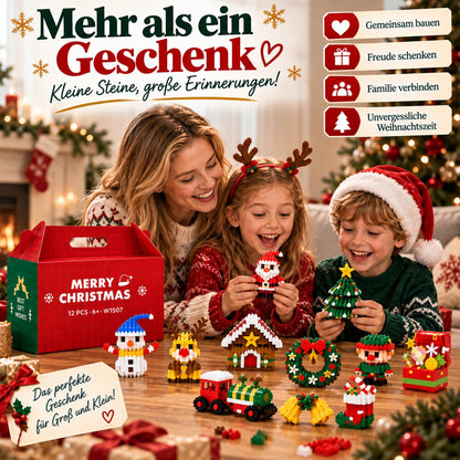 upsell⏳ Nur heute 49 % sparen – 🎄 12-Tage-Mini-Weihnachts-Bauset zum Selberbauen | 12 einzigartige, festliche Bausets mit Aufhängeschlaufen – perfekt zum Schmücken von Weihnachtsbäumen, Kränzen und festlichen Dekorationen 🧱