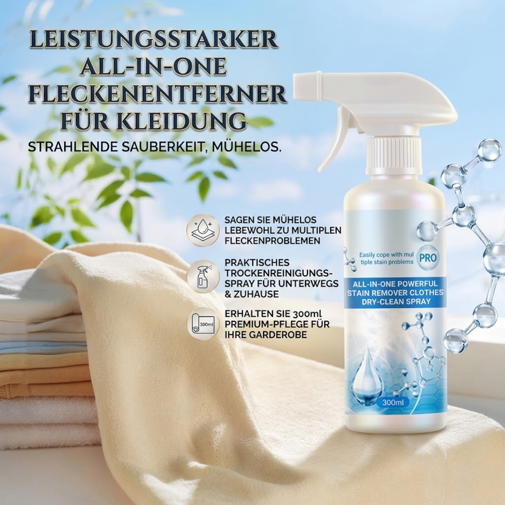 🏡50% Rabatt🎁 Leistungsstarker All-in-One Fleckenentferner für Kleidung