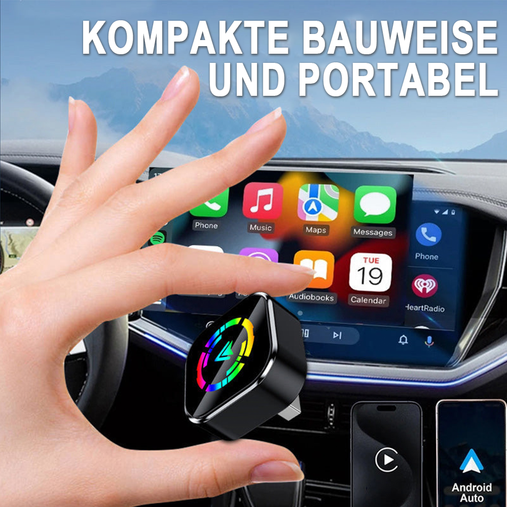 🚗📱 2-in-1-WLAN-Adapter: Kabellos Auto-Connect für iPhone & Android – Fahrsicherheit & Freiheit genießen! 🔋🎉