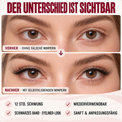 🌺Glue-Free Self-Adhesive Lashes – 3-Second, Natural & Reusable