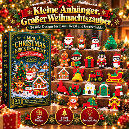 🎄Vergiss langweilige Adventskalender – entdecke 24 Tage voller Bauspaß 🧱, Überraschungen 🎁 und Weihnachtsstimmung ✨: Baue jeden Tag eine neue Mini-Weihnachtsdekoration und lass deinen Weihnachtsbaum Tag für Tag wachsen.
