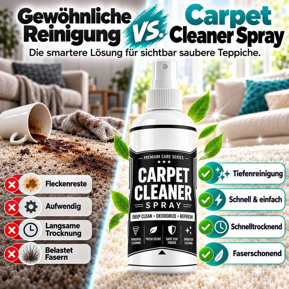 🔥🎁 2+1 GRATIS!!🥳 Tiefenreinigendes Teppichspray – entfernt hartnäckige Flecken und neutralisiert Gerüche sofort!