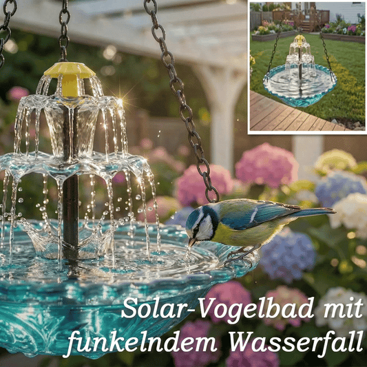 🔥💐 FRÜHLINGSTAG SALE - 50 % RABATT ⚡ ÜBER 50.000 VERKAUFT! 🐦 Solar Hänge-Vogelbad – Brunnen oder Vogelfutterspender