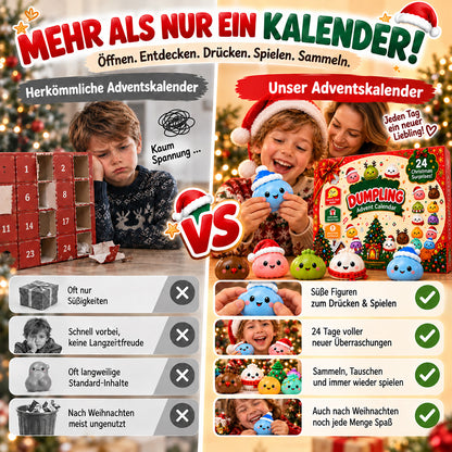 Squishy Dumpling Adventskalender 2026|24 einzigartige Knödel-Squishys, tausende Bestellungen weltweit, limitierte Auflage
