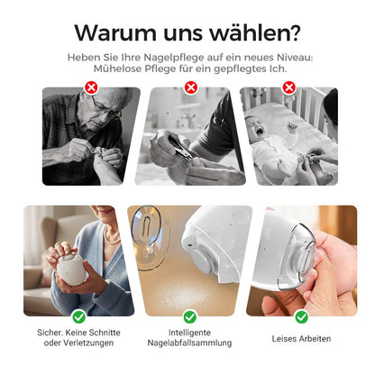 💥LETZTER TAG VERKAUF 50% RABATT💥 Universelle automatische Nagelfeile für Erwachsene und Kinder👶 – Safe, Quiet & Easy -Remifa®
