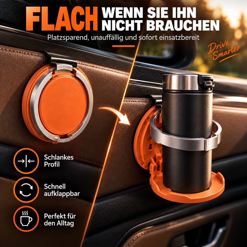 📢📢40% OFF !! ⏰Multifunctional Foldable Car Door Cup Holder Large Diameter Drink and Water Bottle Storage Rack