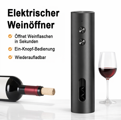 🎉Neujahrsdeal! 50% Rabatt🍷 WEINMEISTER Pro – Elektrischer Korkenzieher-Set ✨ Premium Design | Leise & Kraftvoll | Wiederaufladbar