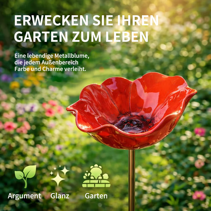 💖🎁 Geschenke zum Muttertag 2026 mit 49 % Rabatt 🎁Handgefertigter Metall-Gartenstecker mit Blume und Vogel 🐦