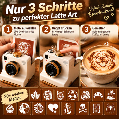 ☕ 50% RABATT!✨Retro-Kaffeekamera für kreative Kaffeemomente
