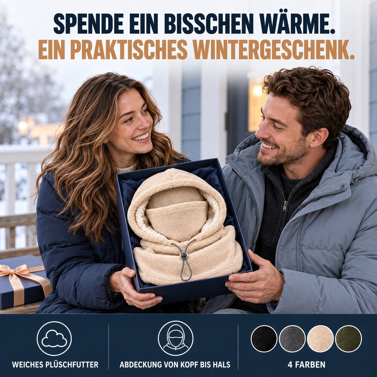 upsell❄️ 3-in-1 Winter-Sturmhaube – Winddichter Fleece-Gesichtsschutz für Damen & Herren, warm & kuschelig für Ski, Radfahren & Outdoor 🧣