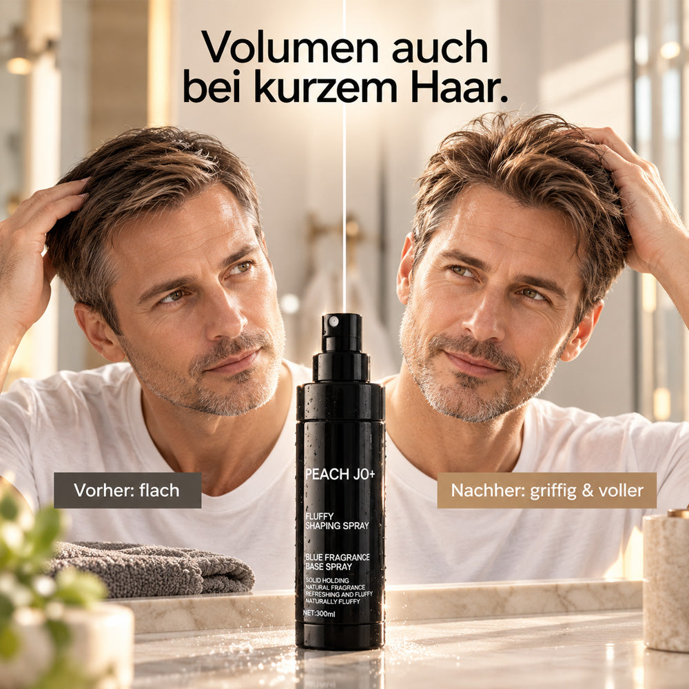 🏆🎁50% RABATT!✨🍑Haar‑Volumen‑Spray mit Pfirsichduft – Fülle & Halt ohne Verkleben – Ideal für feines & glattes Haar 💨
