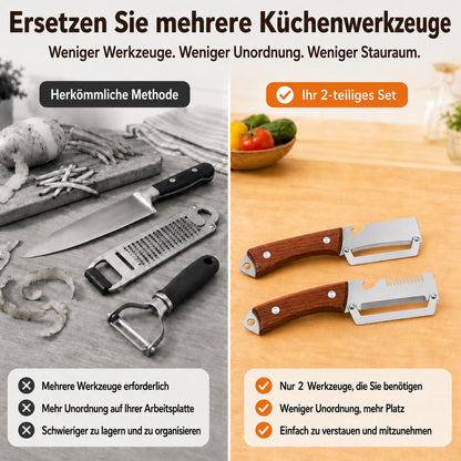 🔪🥬1 KAUFEN – 1 GRATIS ERHALTEN: Multifunktionaler Sparschäler 🥔🥕 🔥