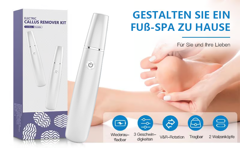 💥 Heißer Verkauf – 60 % Rabatt💥Elektrischer Hornhautentferner für die Füße👣