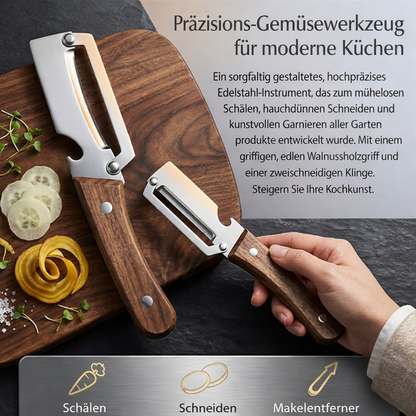 🥕🔥 Multifunktionaler Gemüseschäler für die Küche – Rostfreie Klinge, Ergonomischer Griff & Ideal für Obst & Gemüse ✨