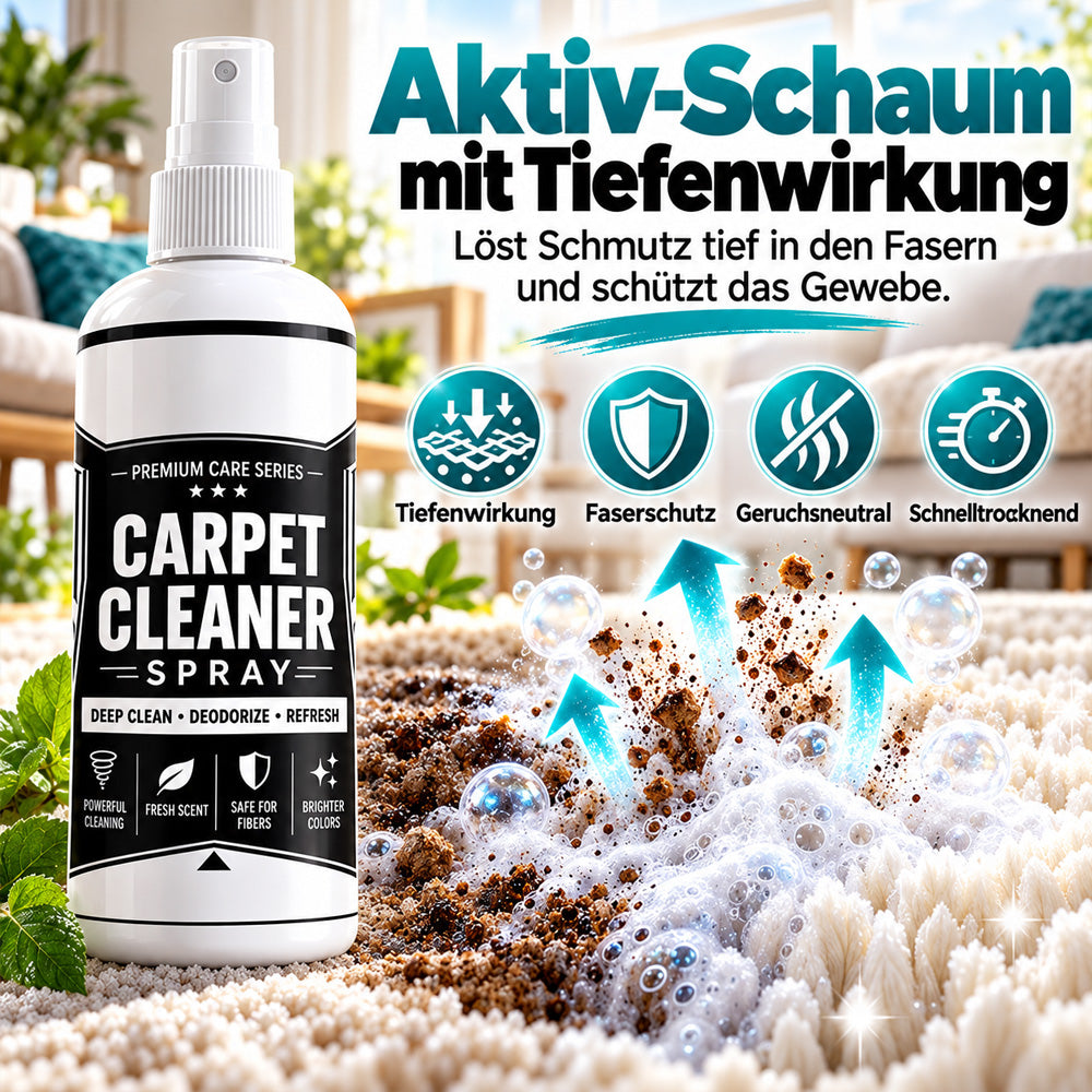 🔥🎁 2+1 GRATIS!!🥳 Tiefenreinigendes Teppichspray – entfernt hartnäckige Flecken und neutralisiert Gerüche sofort!