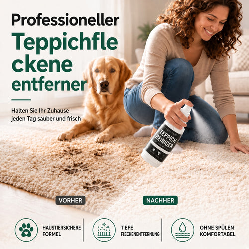 🏆 🏆 1 kaufen, 1 gratis erhalten! 🎁 Tiefenreinigendes Teppichspray – Kraftvolle Formel für Autoinnenräume, Sofas & Teppiche. Mühelose Fleckenentfernung! ✨