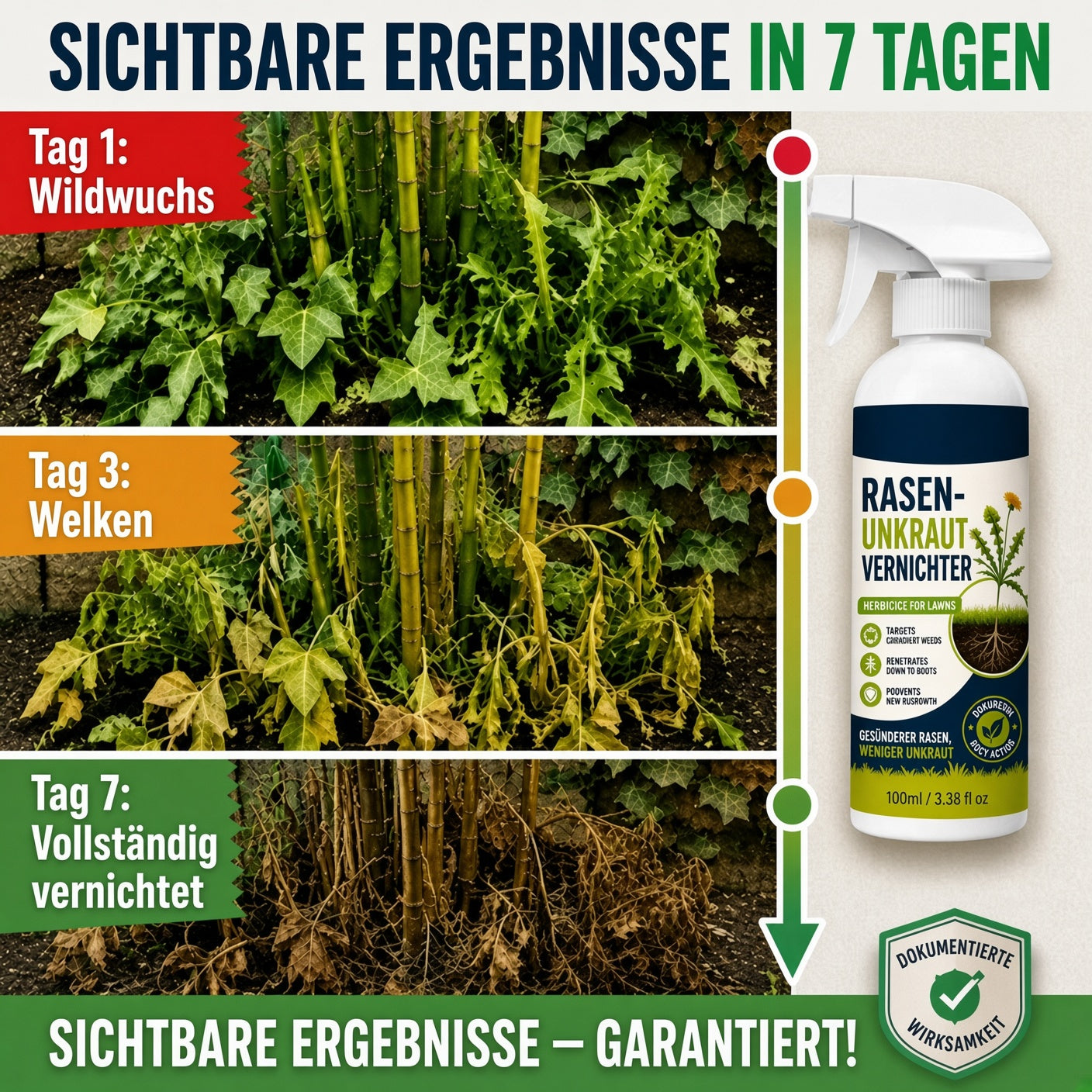 ♻️50 % RABATT 🌿 Unkraut-Stop – 🔥Stark gegen Unkraut & hemmt neues Wachstum | Für Garten, Wege & Hof ⚡