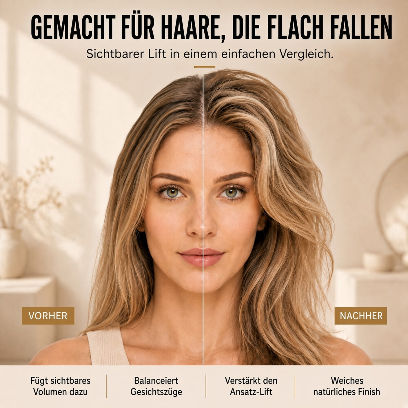🎉🎉 50 % RABATT | NUR FÜR KURZE ZEIT!  Fluffy Hair Shaping Spray – Haarspray mit lang anhaltendem Pfirsichduft für mehr Volumen und perfekten Halt den ganzen Tag.