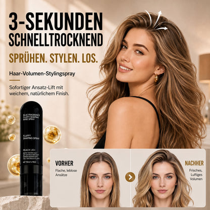 🎉🎉 50 % RABATT | NUR FÜR KURZE ZEIT!  Fluffy Hair Shaping Spray – Haarspray mit lang anhaltendem Pfirsichduft für mehr Volumen und perfekten Halt den ganzen Tag.