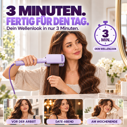 ✨50% RABATT 🌊 32-mm-Welleneisen – Weiche Wellen, voller Glamour! 🌊 4 Temperaturstufen, in ca. 10 Sekunden einsatzbereit, mit Ionen-Technologie