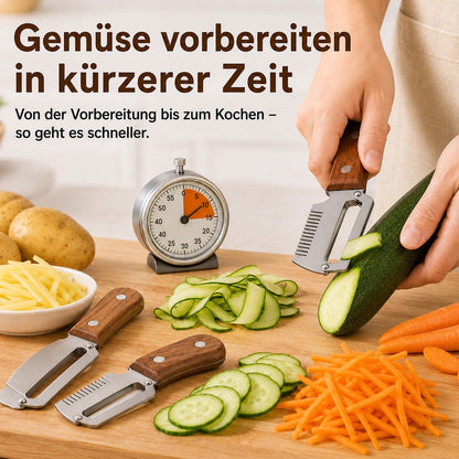 🔪🥬1 KAUFEN – 1 GRATIS ERHALTEN: Multifunktionaler Sparschäler 🥔🥕 🔥