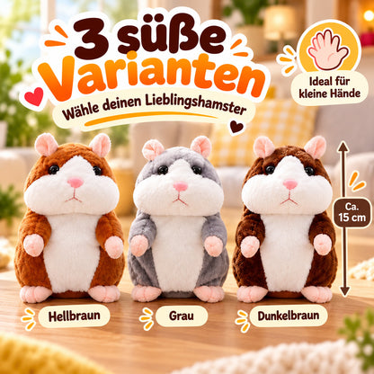 🥳2026 VERKAUFSHIT🥳💞ÜBER 50.000 VERKAUFT! 🐹✨ 50 % RABATT! Sprechender Plüschhamster – wiederholt alles, was du sagst, und wackelt dabei mit dem Kopf. Lustiger Spaß für Kinder & Erwachsene. Ideal zum Verschenken und zur Unterhaltung deiner Haustiere! 🎁💚