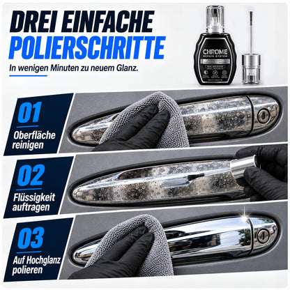 🚗 Chrompflege 2-in-1 – Entfernt Oxidation & Bringt Metalloberflächen Zum Strahlen