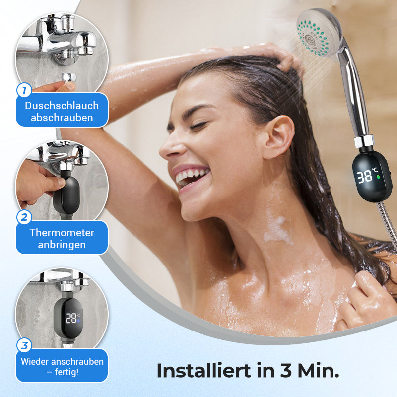 🔥50 % Rabatt💧 Duschthermometer 🌡️ Sofortige Temperatur! 🚿 -Remifa®