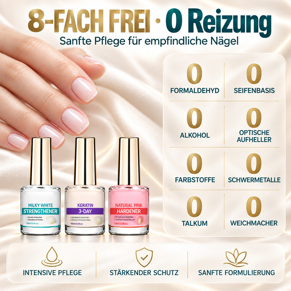 💜💅 Fliederfarbener Glanz-Nagelhärter | Leichtes Serum spendet Feuchtigkeit, stärkt die Nagelplatte & reduziert das Risiko von Nagelschäden